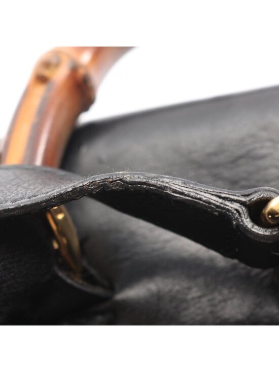 Gucci Backpack Bamboo 003 Black Leather main image 6